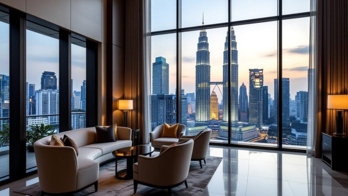Luxury Kuala Lumpur apartment with Petronas Twin Towers view