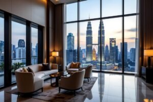 Luxury Kuala Lumpur apartment with Petronas Twin Towers view