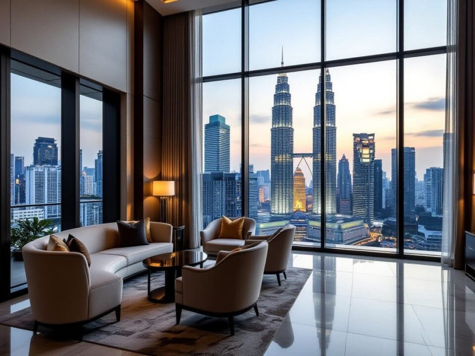 Luxury Kuala Lumpur apartment with Petronas Twin Towers view