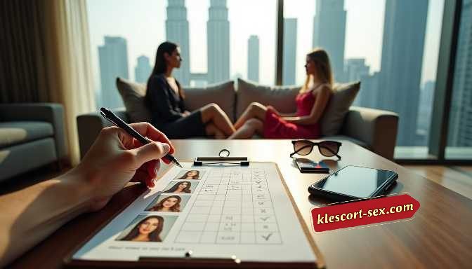 KL Escort Girl Two women in discussion with a checklist and pen in foreground Sex Service Malaysia